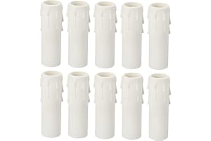 PATIKIL 30 x 100 mm ljusuttag, 10-pack plasthylsor kandelaber bastillbehör för ljuskrona i europeisk stil