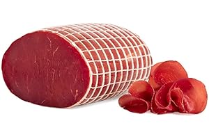 ‎SALUMI PASINI Carpaccio di Bresaola, leicht geräuchert, geeignet für einen delikaten Carpaccio, 1.8 kg