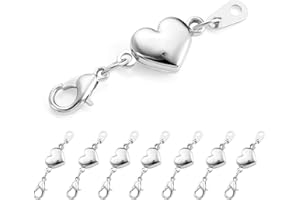 ALEXCRAFT fermoirs de Collier magnétiques Grand Or Argent fermoirs de Collier magnétiques pour Bracelets Bracelets de Cheville Fournitures de Fabrication de Bijoux à bricoler soi-même