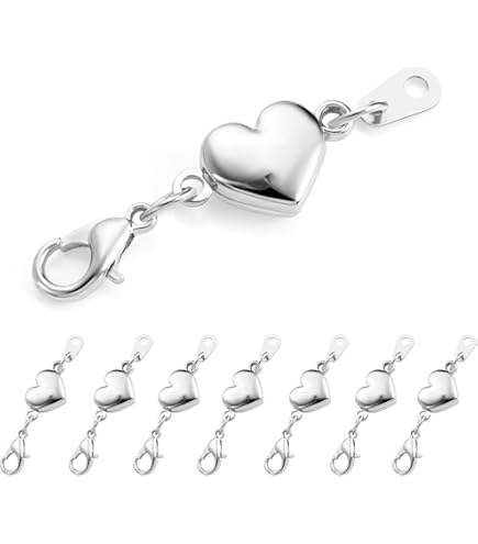 12 stuks magneetsluiting ketting en armband in goud & zilver, sieraden