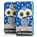 Produktbild Saxonia Tasche Sony Xperia Z3+ Hülle Flip Case Schutzhülle Handytasche mit Kartenfach Eule bei Nacht