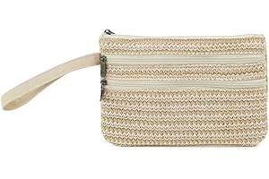 BBORGDC Zip Clutch Purse with Detachable Strap