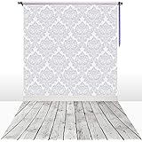 Nivius Photo® 150x300cm Grey Wood Plank Printed Indoor Photo Wallpaper,Thin Vinyl Background for Studio D-9900