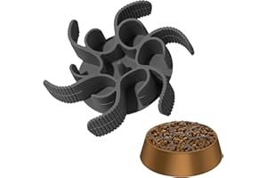 SELURK Gamelle Anti Glouton pour Chien - Insert Alimentaire Lente, Ralentisseur de Nourriture pour Chiens, Silicone de Qualité Alimentaire, Favorise la Digestion Saine et l'Alimentation Contrôlée (Gris)