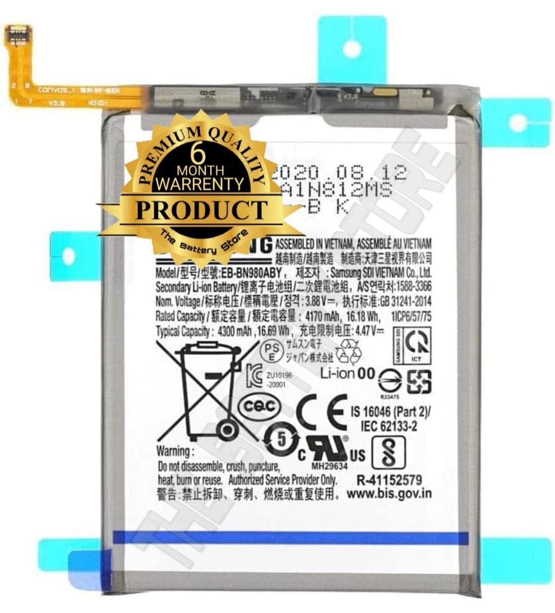 Reliable Original EB-BN980ABY Battery for Samsung Galaxy Note 20 with Warranty