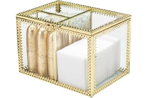 HARLIANGXY Dispenser per dischetti di cotone, contenitore per batuffolo di cotone, contenitore per dischetti di cotone, organizer per cosmetici, supporto per tamponi di cotone