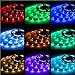 Rxment LED Stripes 5m Streifen Beleuchtung 16.4 Ft 5050 RGB 150 LED Dimmbar Flexible Farbe wechselnden Komplettpaket mit 44 Tasten RF-Fernbedienung, RF Mini Controller, 12V 2A EU Netzteil
