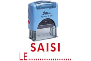 PRINTTOO Stamp SAISI auto-encrage caoutchouc Stationary Office personnalisé Brillant Stamp