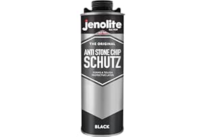 JENOLITE Protezione Antisasso | NERO | 1 Litro | Sigillante per Sottoscocca Auto | Protegge Soglie, Pannelli Inferiori e Telaio da Danni da Pietrisco | Protezione Antiruggine Anticorrosione
