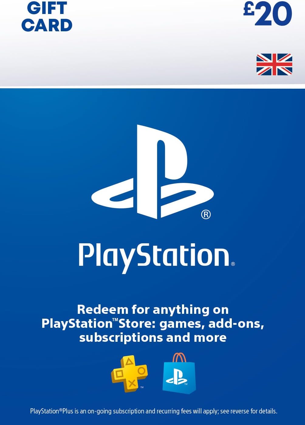 PlayStation Store Gift Card 20 GBP | PSN UK Account | PS5/PS4 Download Code