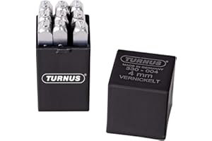 Turnus 330-003 Schlagzahlensatz Schrifthöhe vernickelt 9-teilig, 3mm, 1 Stück