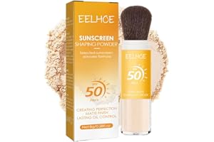 HADAVAKA Translucent Sunscreen-infused Setting Powder, Oil Control Natural Matte Finish, Durable Light Breathable, Mineral Sunscreen Setting Powder, Mineral Brush Powder, for All Types Of Skin (1PC)