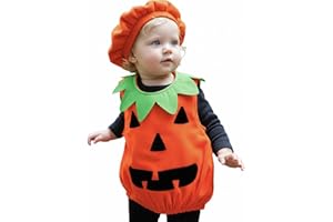 Spritumn-Home Costume Citrouille Bebe DéGuisement Petite Citrouille Costume Halloween Fille Deguisement Citrouille Enfant Costume Halloween Fille Ensemble Halloween Decoration