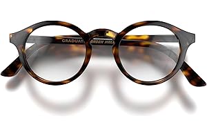 LONDON MOLE® Graduate reading glasses | Cool round panto shaped readers | Men’s Women’s Unisex | Spring hinges