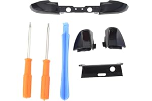 VGOL 1 Set Boutons de Déclenchement de Pare-Chocs LB RB LT RT Kit de Réparation Remplacement de Pare-Chocs de Contrôleur avec Tournevis Compatible avec Xbox One S Manette