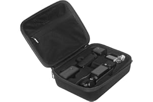 JSVER Osmo Pocket 3 - Custodia per DJI Osmo Pocket 3 portatile, per DJI Osmo Pocket 3 Creator Combo accessori, colore: Nero, Nero