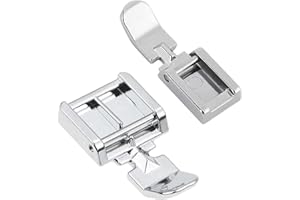 ICYWINK Pied à Fermeture éclair à Clipser, Pieds de Machine à Coudre Fermeture à Glissière Compatible avec Tous Les modèles à Tige Basse Snap-OnSinger, Brother, Babylock, Euro-Pro, Janome, Kenmore