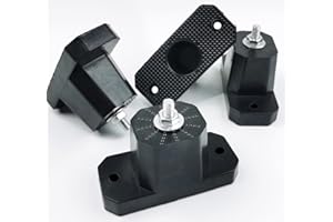 TBESME JIANZHENKEJI Rubber Anti Vibration Pads Air Conditioner Vibration Isolator for Outdoor Units Mini Split & HVAC & Central Air Conditioner Condensers(Pack of 4)