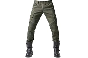 GEBIN Hombres Pantalones de Motociclismo para Pantalones de Carreras de Motocross, Jeans de Moto, Motorcycle Biker Pants, Equipo de Protección