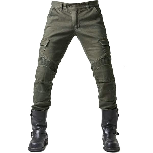 thumbnail image 2 of Motrox Women's Motorcycle Jeans – Kevlar Lining, CE Level 1 Hip & Knee Armor, Blue/Black 2 of 3