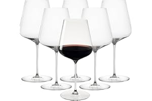 Spiegelau & Nachtmann Definition - Juego de 6 copas de cristal para vino de Burdeos
