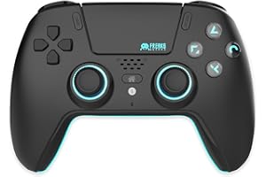 Freaks and Geeks-Manette Bluetooth pour PS5 LED - Noire