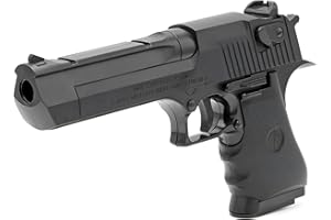 CADOFE B.W. Softair Gun Airsoft Pistole | Desert Eagle - Schwarz | 21,5cm. Inkl. Magazin & unter 0,5 Joule (ab 14 Jahre)