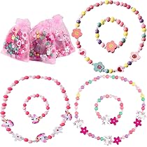 Lot De 12 Bracelets En Bois Licorne - Bracelets D'amitié Colorés Pour Filles, Taille Unique élastique