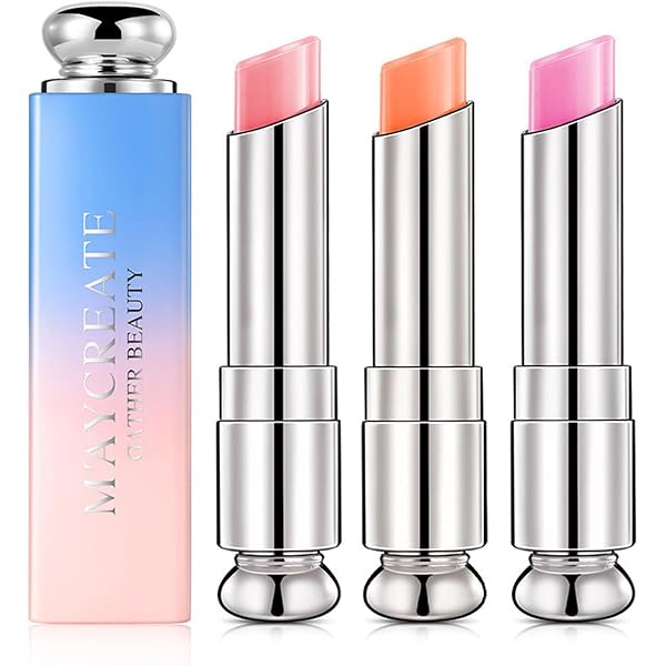 Farbwechsel-Lippenbalsam Mit Blume – Feuchtigkeits-Gelee, Wechselt Je Nach Lippentemperatur