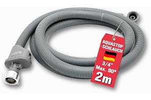 Aquastop Schlauch 2 m Waschmaschine Spülmaschine Wasserstop 3/4 Zoll VDE | Anti-Leckage, K
