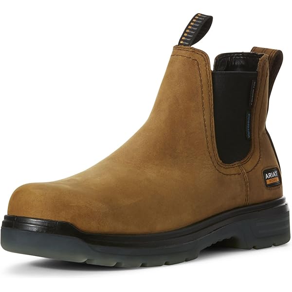 Botte Western Ariat Cowpuncher VentTEK pour Homme - Brown Oiled Rowdy