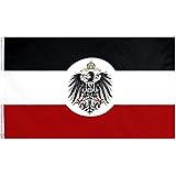 Stormflag Deutsche Kolonisation Flagge 90cmx150cm Polyester 90g mit Ösen mit Doppelnadel genäht.