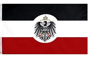 Stormflag Deutsche Kolonisation Flagge 90cmx150cm Polyester 90g mit Ösen mit Doppelnadel genäht.