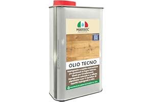 MARBEC OLIO TECNO 1LT Impregnante per legno interno a rapida essiccazione anche nelle stagioni umide. Non crea film e lascia al materiale un aspetto naturale.