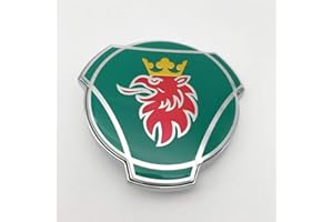 FTC 1 PC para Scania Griffin Badge Truck Logotipo personalizado 80mm ABS Car Grille Bonnet Emblem (green)
