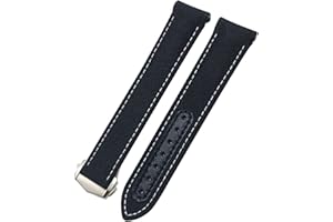 SKXMOD 19/20/21 mm gebogenes Ende Nylongewebe Uhrenarmband Fit für Omega Seamaster 300 Aqua Terra 150 Uhrenarmband