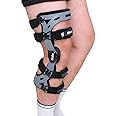 Express Orthopaedic® - Medically Approved Rigid Functional Knee Brace Support for ACL, PCL, MCL, Knee Instabilities, Ligament & Sports Injuries - Supplied to UK Hospitals (Medium, left)