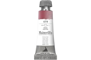 MAIMERI BLU 12 ml, Hochwertige Aquarellfarben, Farbton Rosa Potter