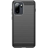 Microcase Oneplus 15R ile Uyumlu Brushed Carbon Fiber Silikon Kılıf - Siyah AL3332