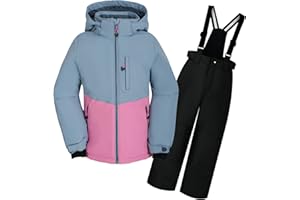 ODYSSEY-REFUGE OLIVER Mädchen-Schneeanzug Abnehmbarer Kapuzen-Skianzug Extra Wärme Winteranzug