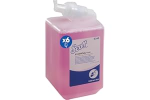 Scott Essential Detergente per Mani in Schiuma 6340, Sapone idratante leggermente profumato, 2.500 Erogazioni per Flacone, totale 6 l
