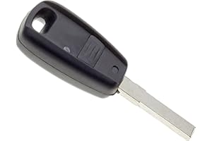 JONGO - Guscio Chiave Nero con Lama Compatibile con Fiat Doblo (2000-2009) e Punto (2000-2006) | Custodia Chiave Plip Macchina Furgone Telecomando 1 Pulsante