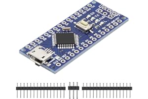 QIQIAZI Nano módulo con CH340 Chip,Nano placa desarrollo CH340 5V 16M tarjeta microcontrolador con Micro USB Interfaz,Compatible con Arduino IDE