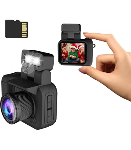 Mini Fotocamera Digitale Portachiavi 1080P Con Schermo LCD – Vintage Cyan, Grandangolo 130° Per Vlog E Viaggi