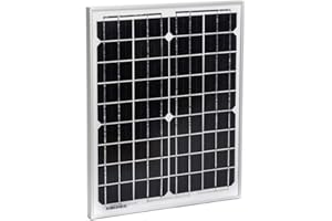 Solarkontor 30 Watt Solarmodul SK30MONO - Solarpanel 12V Monokristalline Solarzellen (30W)
