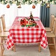 100 Feuilles Serviettes en Papier Vichy Jetables à Carreaux 12,9 x 12,9 Pouces pour Dîner en Famille, Pique-Nique, Barbecue, Anniversaire (Bleu et Blanc)(185