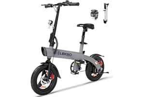 ELEKGO E Bike Bicicletta elettrica da 14 pollici con motore da 250 W e batteria da 36 V 7,8 Ah, autonomia massima 25-45 km Bicicletta elettrica per adolescenti e adulti