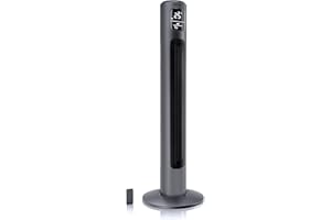 Brandson - ECO Turmventilator Silent mit DC-Motor - Preisträger 2025-12 Geschwindigkeiten - Ventilator Standventilator - Timer - inkl. Fernbedienung – sehr leise - energiesparend