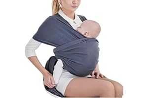 VOARGE - Fascia elastica per neonati e bambini, per neonati e neonati, per neonati (grigio scuro) - Amazon Vine