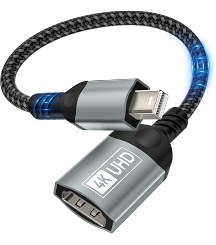 Mini DisplayPort To HDMI Adapter For Mac Pro Early 2009 Mini DP To HDMI Adapter Compatible With MacBook Air/Pro, Microsoft Surface Pro/Dock, Projector And More 1-Pack - View #13